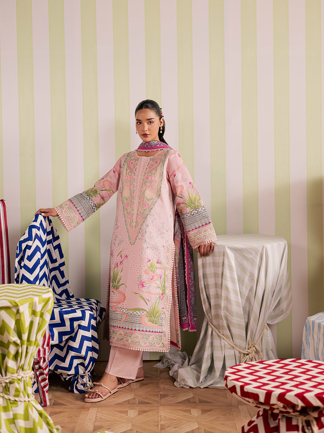 Mahnur | Afsana Lawn 26 | AL-06 by Mahnur - Designer Dress  - Type : Ladies Clothes - Available at Libayah - 100% Original 