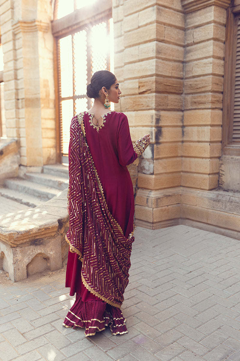 Sana Abbas | Wedding Formals | AMAL by Sana Abbas - Designer Dress - Type: Ladies Clothes - Available at Libayah - 100% Original