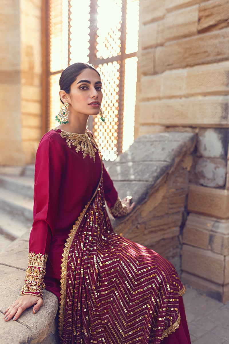 Sana Abbas | Wedding Formals | AMAL by Sana Abbas - Designer Dress - Type: Ladies Clothes - Available at Libayah - 100% Original