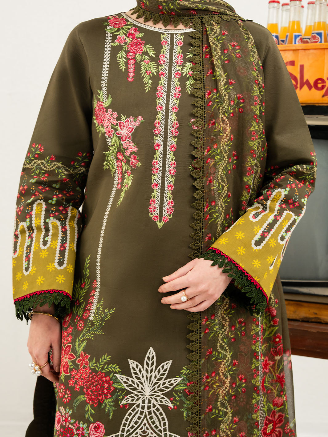Mahnur | Anaya Lawn | ANA-007 by Mahnur - Designer Dress - Type : Luxury Dress - Available at Libayah - 100% Original