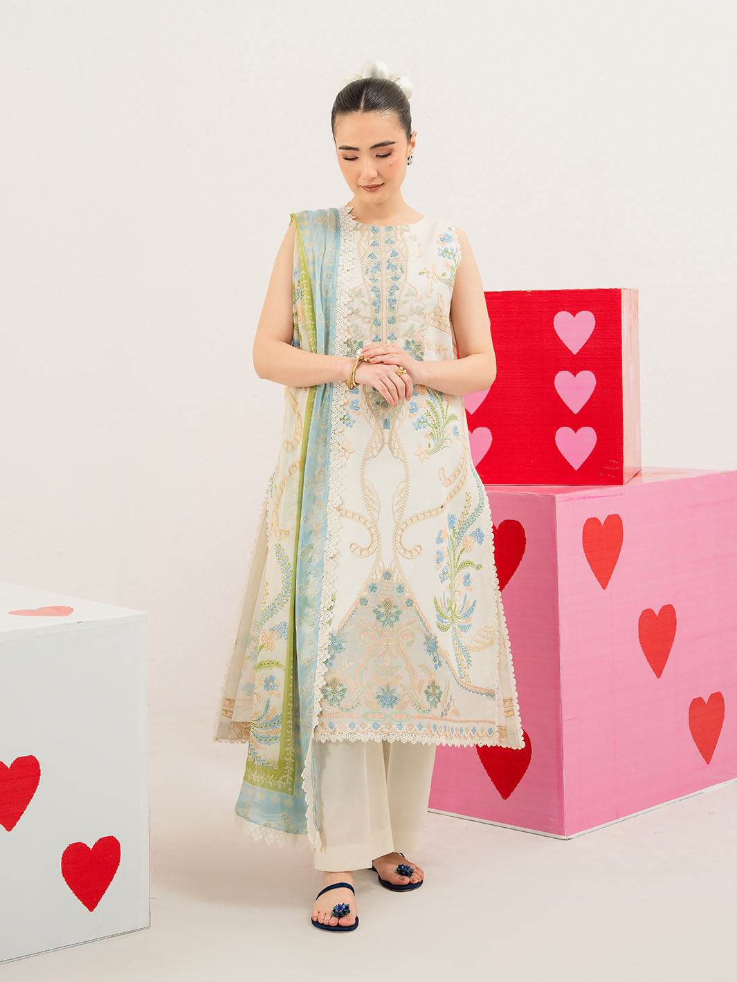 Mahnur | Anaya Lawn | ANA-010 by Mahnur - Designer Dress - Type : Luxury Dress - Available at Libayah - 100% Original