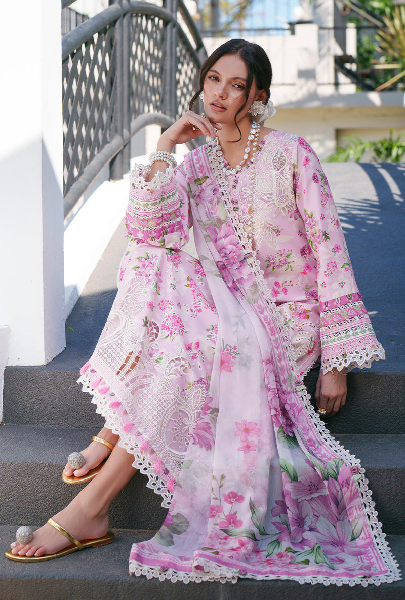AJR Couture | Printed Chikankari 26 | Rumi - Designer Dress - Type : Ladies Clothes - Available at Libayah - 100% Original