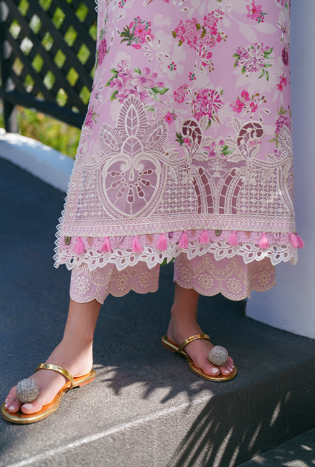 AJR Couture | Printed Chikankari 26 | Rumi - Designer Dress - Type : Ladies Clothes - Available at Libayah - 100% Original