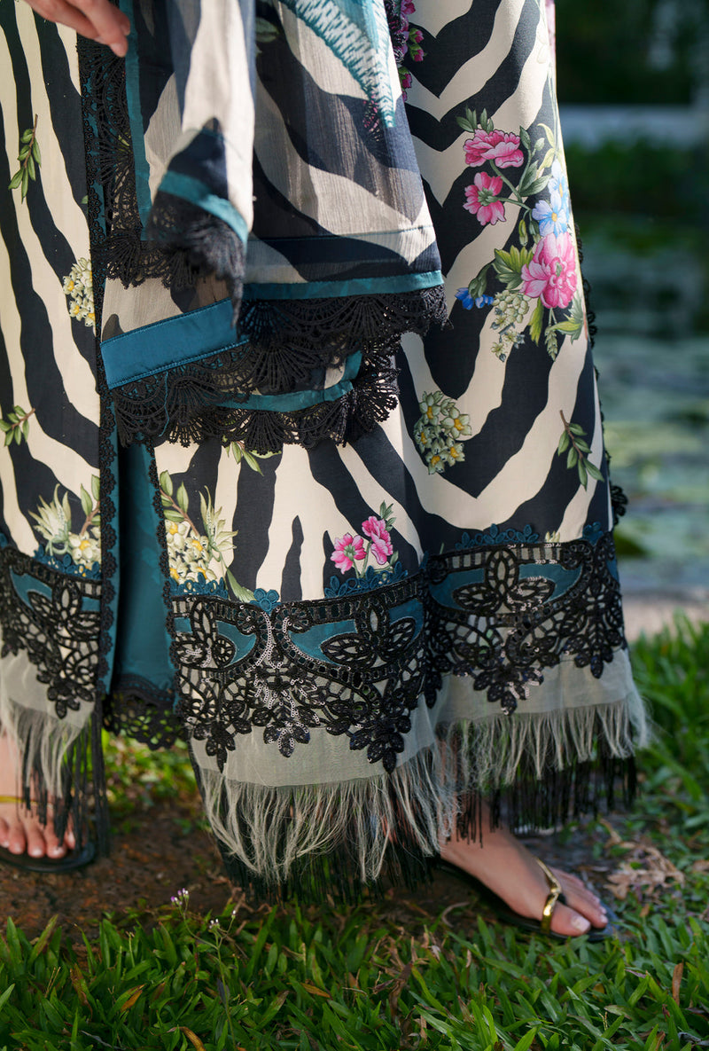 AJR Couture | Printed Chikankari 26 | Iris - Designer Dress - Type : Ladies Clothes - Available at Libayah - 100% Original