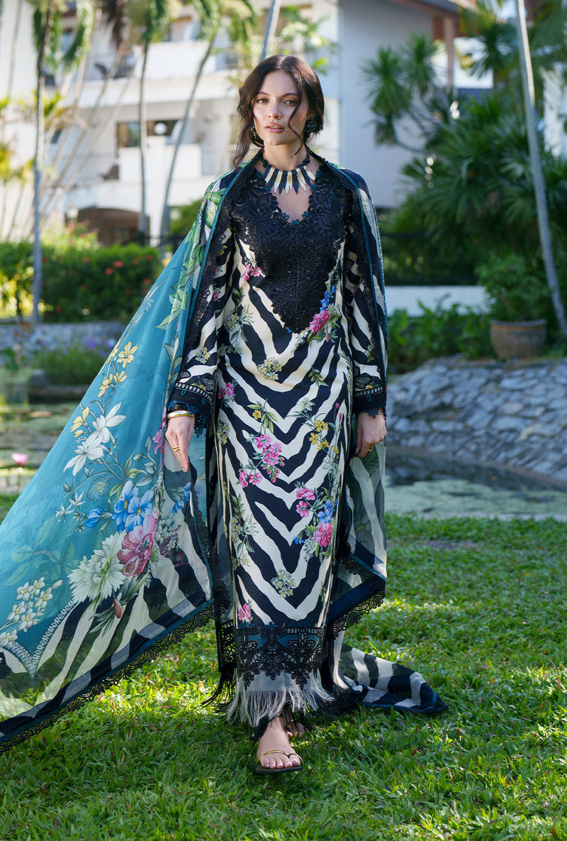 AJR Couture | Printed Chikankari 26 | Iris - Designer Dress - Type : Ladies Clothes - Available at Libayah - 100% Original