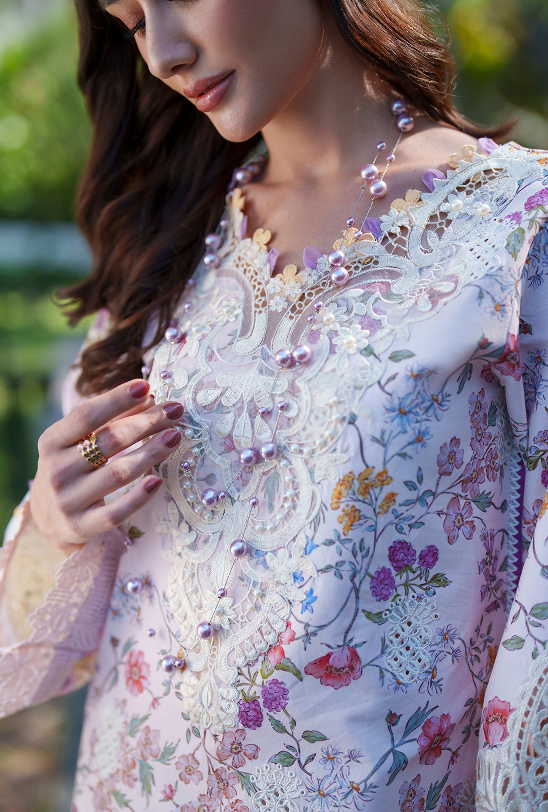 AJR Couture | Printed Chikankari 26 | Zuri - Designer Dress - Type : Ladies Clothes - Available at Libayah - 100% Original