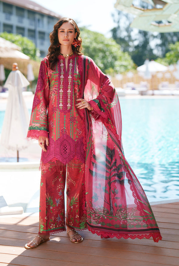 AJR Couture | Printed Chikankari 26 | Amaira - Designer Dress - Type : Ladies Clothes - Available at Libayah - 100% Original