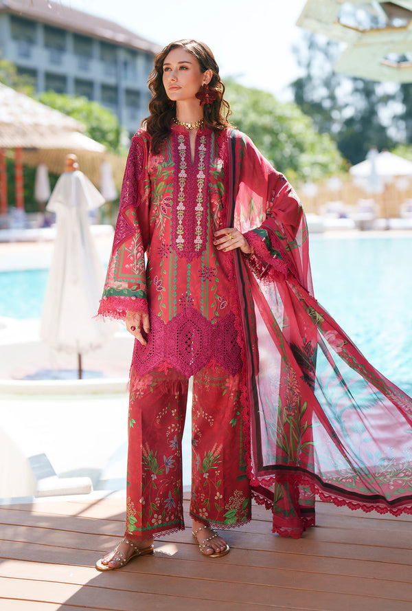AJR Couture | Printed Chikankari 26 | Amaira - Designer Dress - Type : Ladies Clothes - Available at Libayah - 100% Original