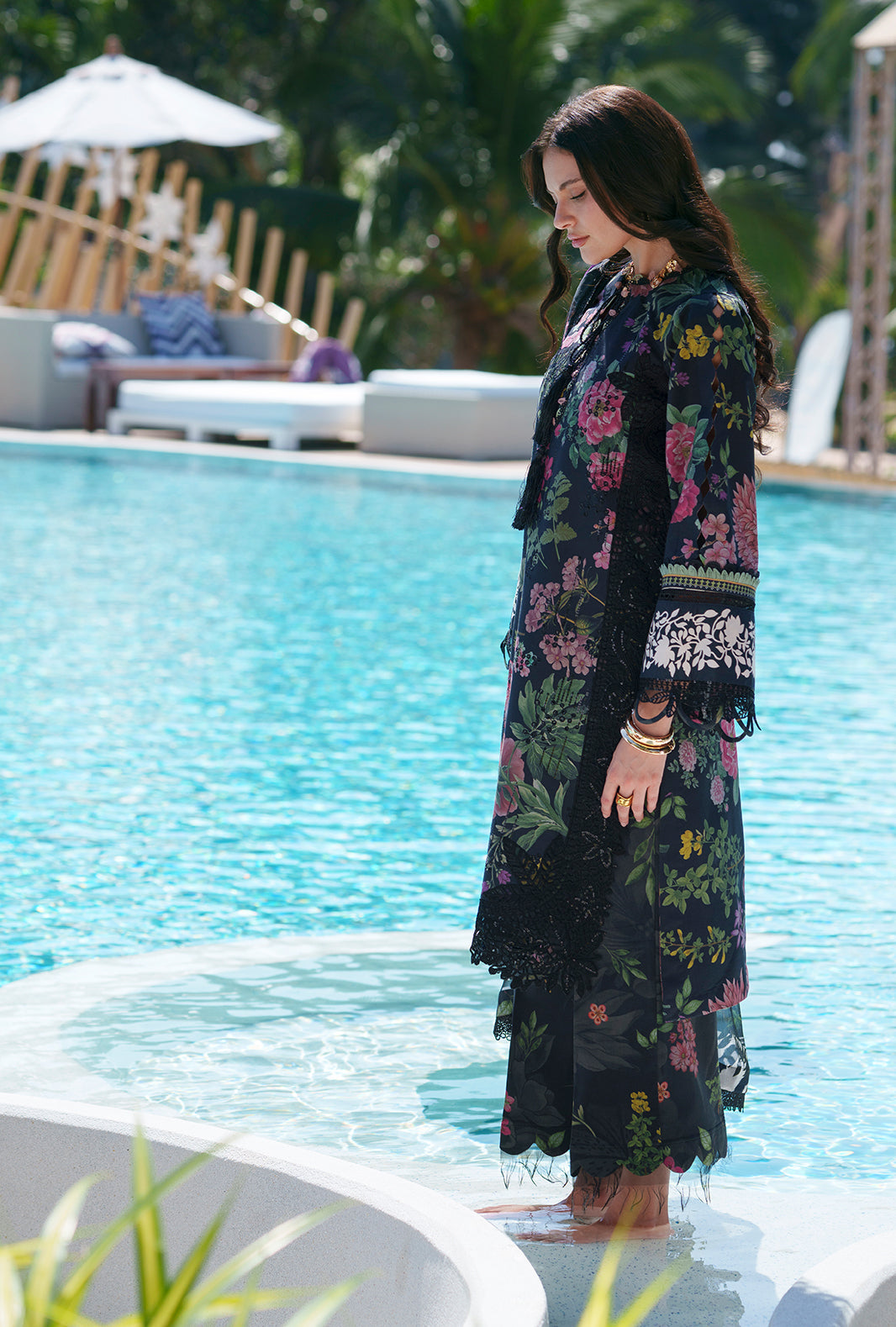AJR Couture | Printed Chikankari 26 | Vera - Designer Dress - Type : Ladies Clothes - Available at Libayah - 100% Original
