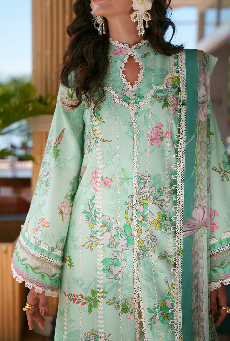 AJR Couture | Printed Chikankari 26 | Eliya - Designer Dress - Type : Ladies Clothes - Available at Libayah - 100% Original