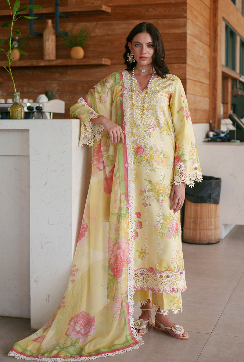 AJR Couture | Printed Chikankari 26 | Feya - Designer Dress - Type : Ladies Clothes - Available at Libayah - 100% Original
