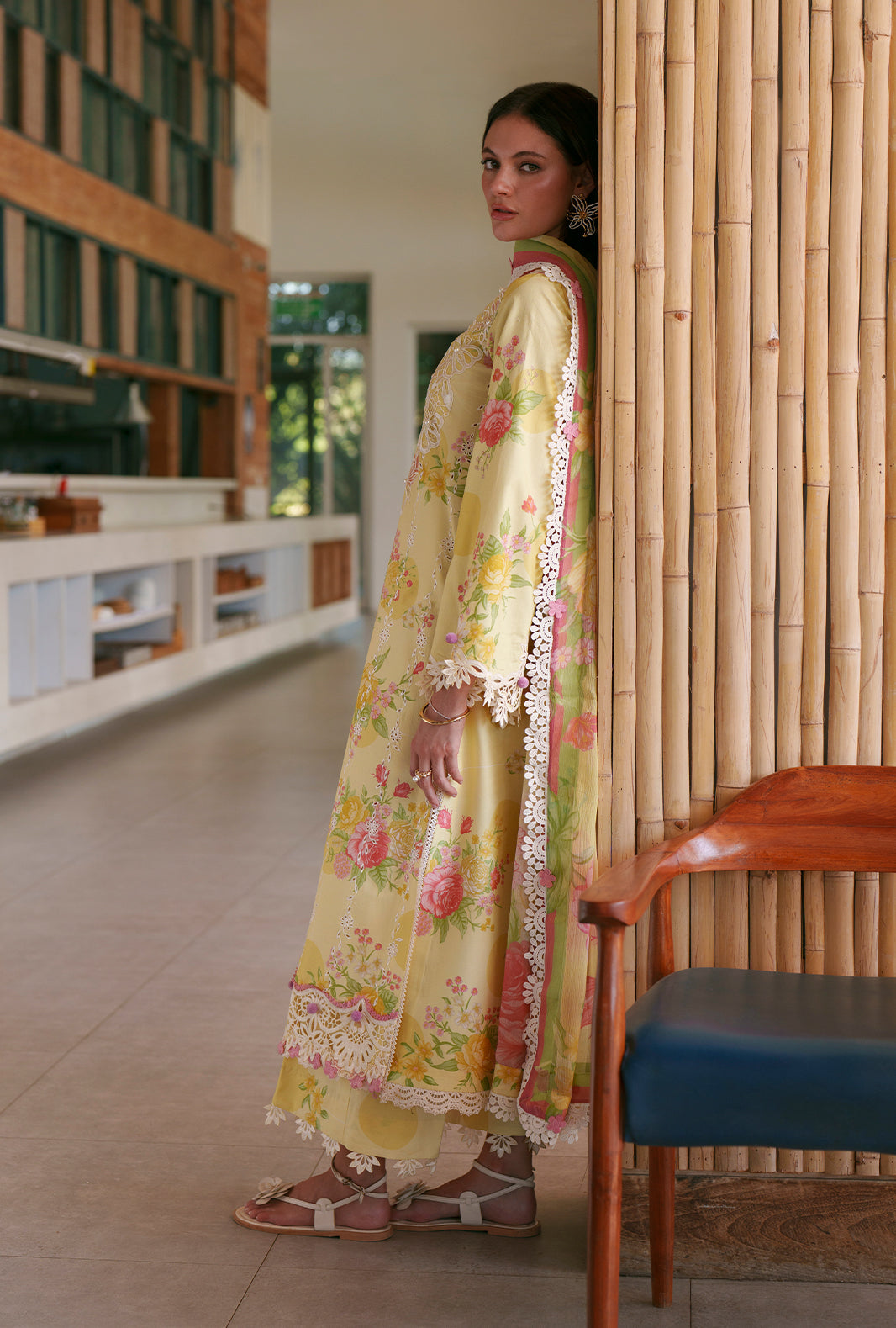 AJR Couture | Printed Chikankari 26 | Feya - Designer Dress - Type : Ladies Clothes - Available at Libayah - 100% Original