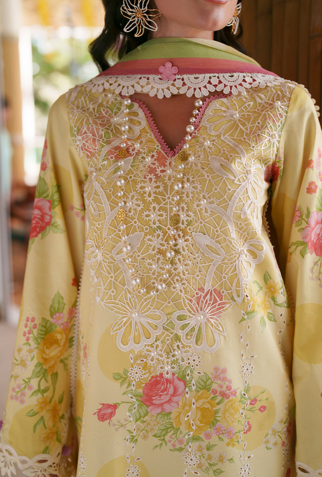 AJR Couture | Printed Chikankari 26 | Feya - Designer Dress - Type : Ladies Clothes - Available at Libayah - 100% Original
