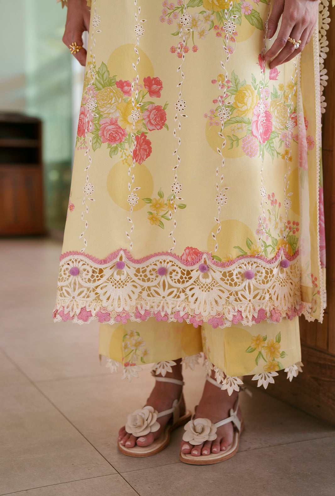 AJR Couture | Printed Chikankari 26 | Feya - Designer Dress - Type : Ladies Clothes - Available at Libayah - 100% Original