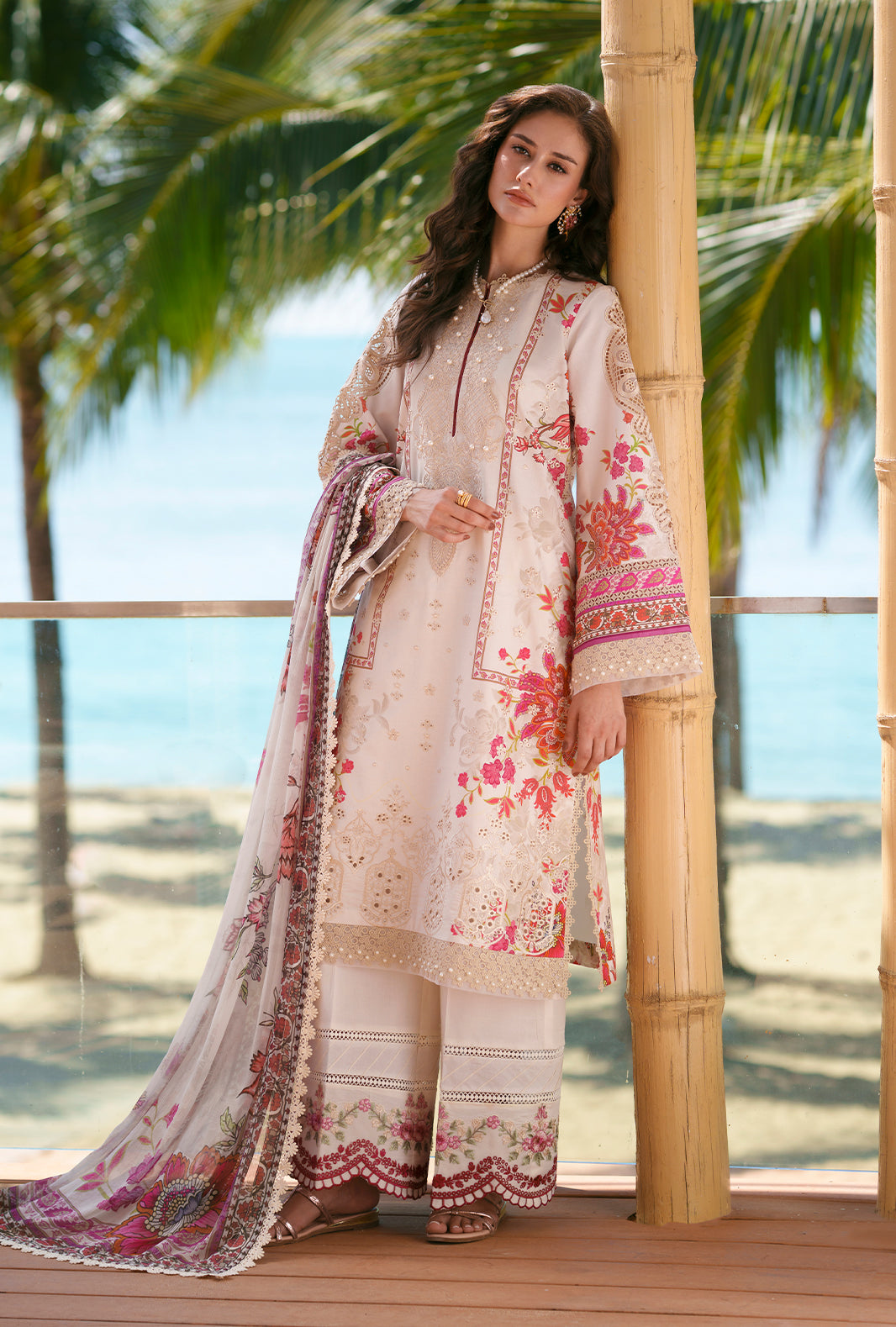 AJR Couture | Printed Chikankari 26 | Aira - Designer Dress - Type : Ladies Clothes - Available at Libayah - 100% Original