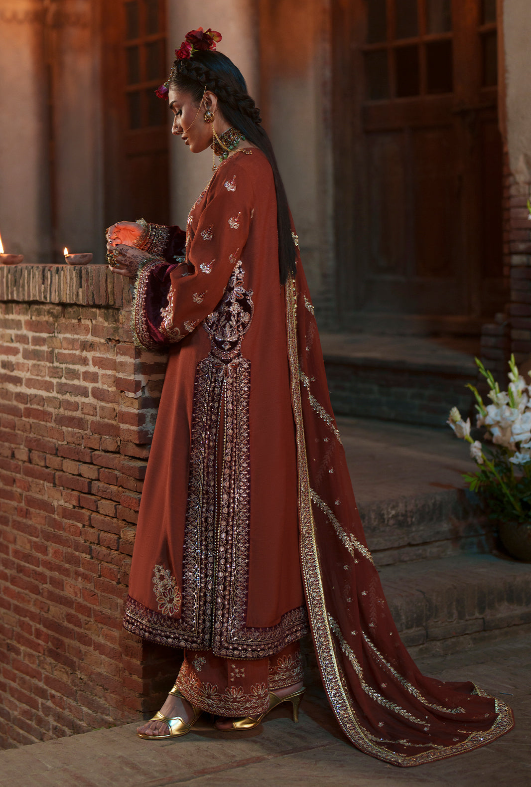 AJR Couture | Meharma The Silk Edit | Husnaara by AJR Couture - Designer Dress  - Type : Ladies Clothes - Available at Libayah - 100% Original 