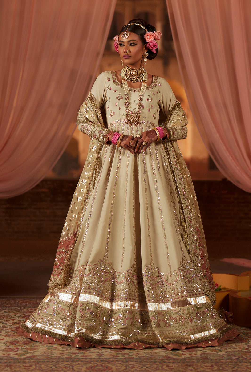 AJR Couture | Meharma The Silk Edit | Shehnai by AJR Couture - Designer Dress  - Type : Ladies Clothes - Available at Libayah - 100% Original 