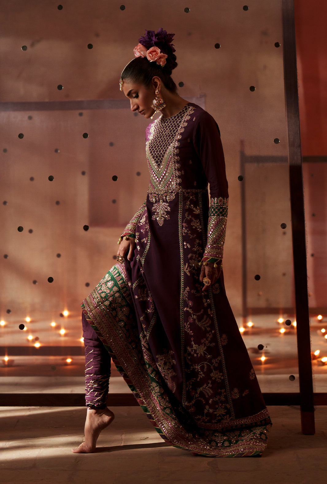 AJR Couture | Meharma The Silk Edit | Nazneen by AJR Couture - Designer Dress  - Type : Ladies Clothes - Available at Libayah - 100% Original 