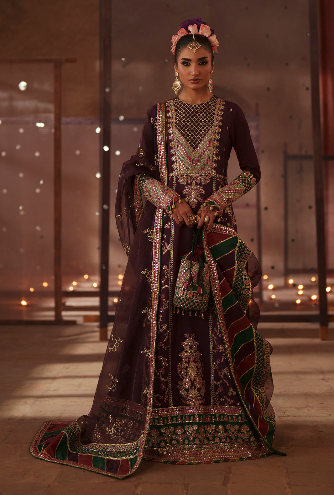 AJR Couture | Meharma The Silk Edit | Nazneen by AJR Couture - Designer Dress  - Type : Ladies Clothes - Available at Libayah - 100% Original 