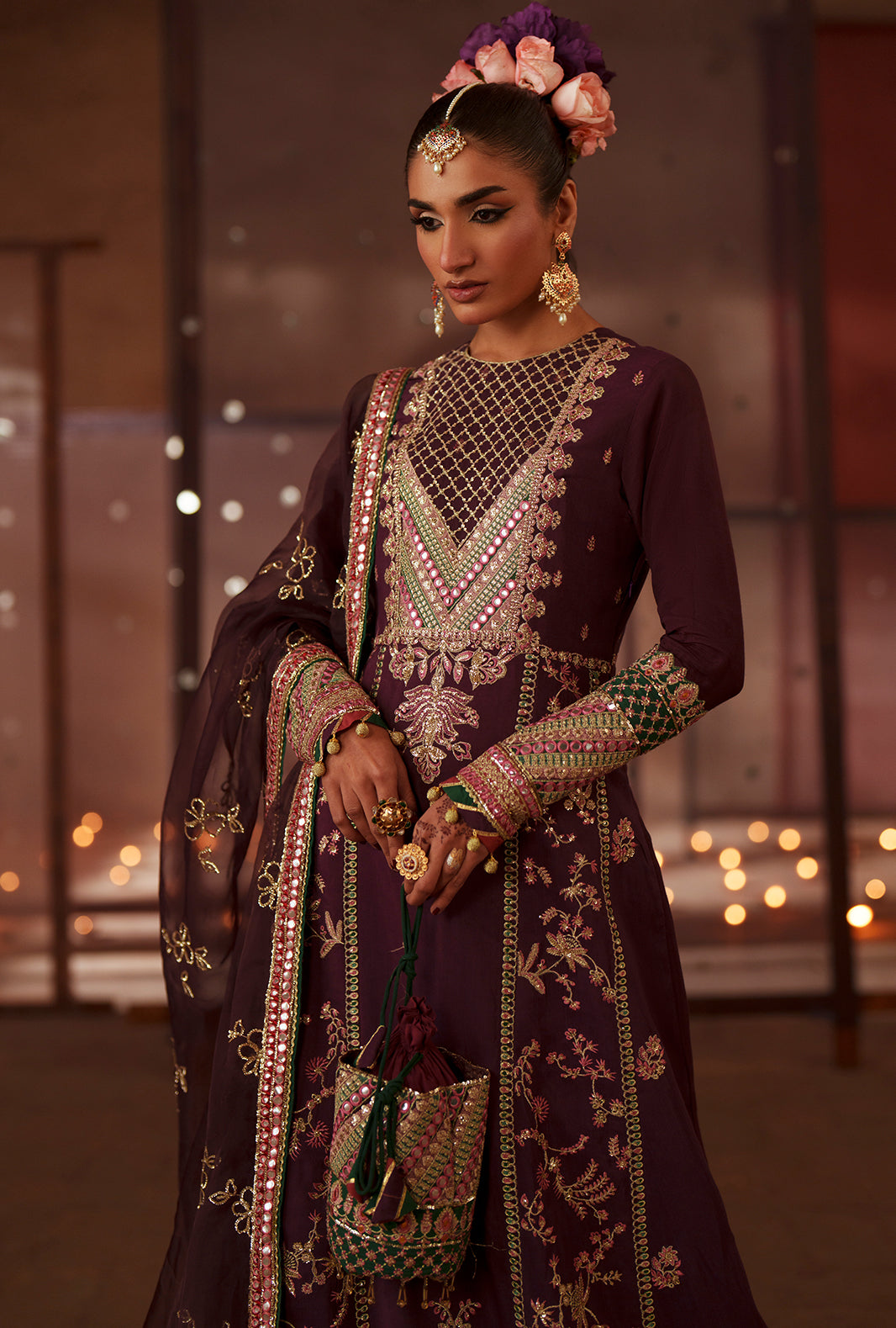 AJR Couture | Meharma The Silk Edit | Nazneen by AJR Couture - Designer Dress  - Type : Ladies Clothes - Available at Libayah - 100% Original 