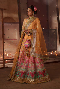 AJR Couture | Meharma The Silk Edit | Aab-E-Zar by AJR Couture - Designer Dress  - Type : Ladies Clothes - Available at Libayah - 100% Original 