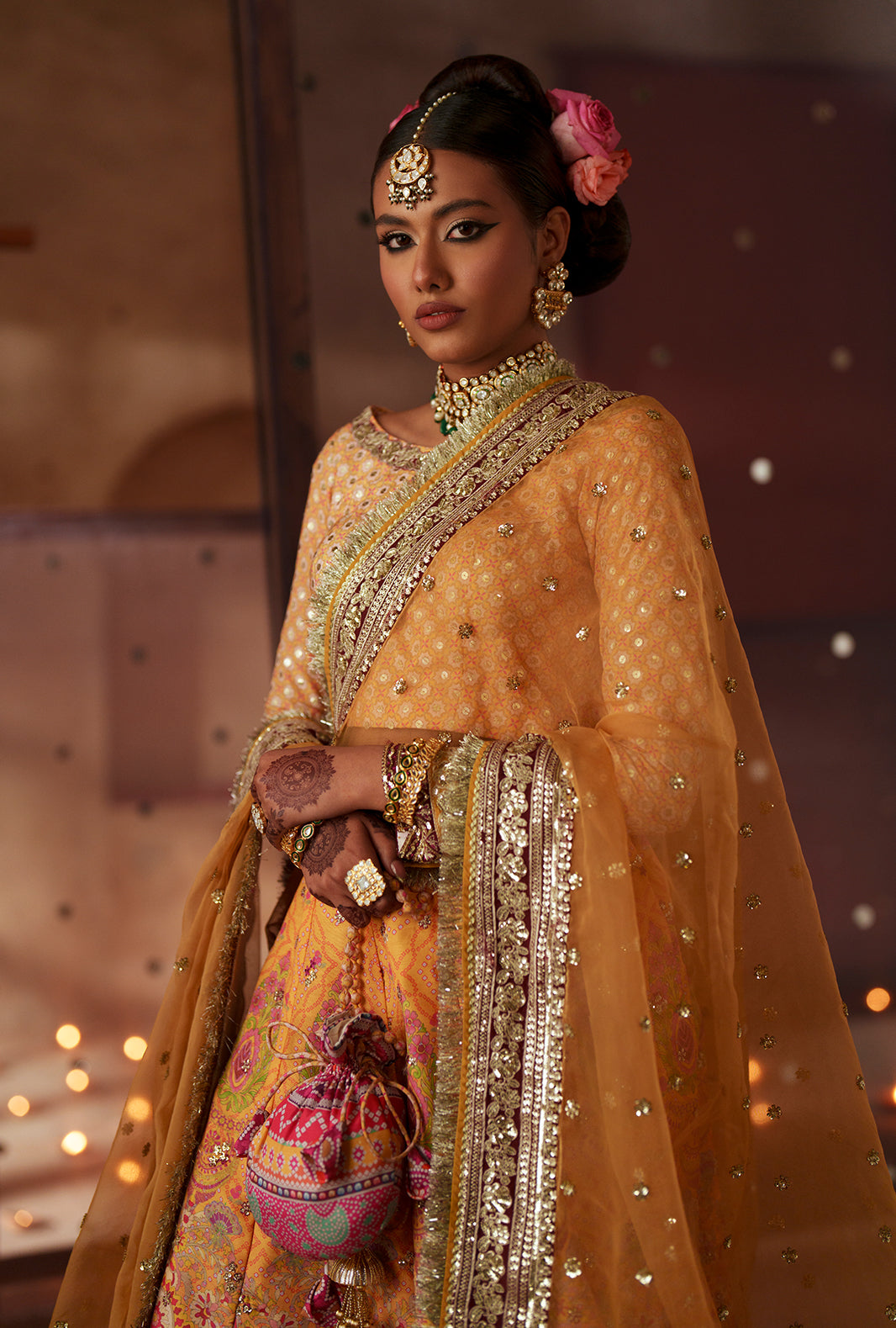 AJR Couture | Meharma The Silk Edit | Aab-E-Zar by AJR Couture - Designer Dress  - Type : Ladies Clothes - Available at Libayah - 100% Original 