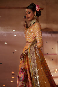 AJR Couture | Meharma The Silk Edit | Aab-E-Zar by AJR Couture - Designer Dress  - Type : Ladies Clothes - Available at Libayah - 100% Original 