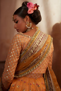 AJR Couture | Meharma The Silk Edit | Aab-E-Zar by AJR Couture - Designer Dress  - Type : Ladies Clothes - Available at Libayah - 100% Original 
