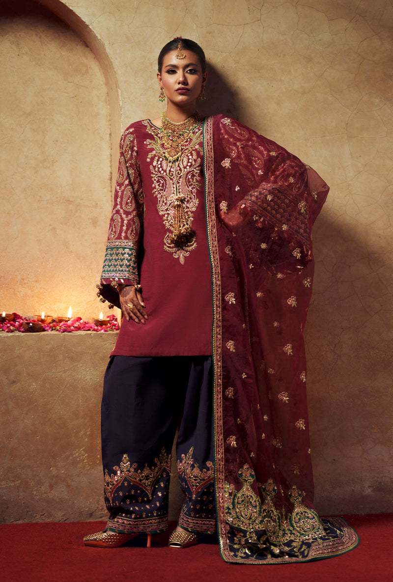 AJR Couture | Meharma The Silk Edit | Haya by AJR Couture - Designer Dress  - Type : Ladies Clothes - Available at Libayah - 100% Original 