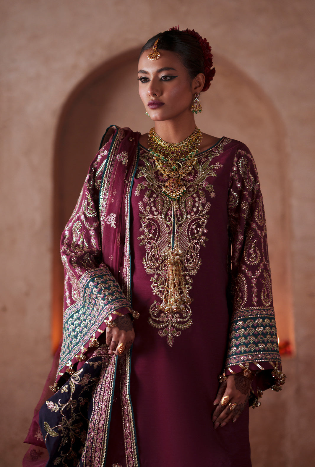 AJR Couture | Meharma The Silk Edit | Haya by AJR Couture - Designer Dress  - Type : Ladies Clothes - Available at Libayah - 100% Original 