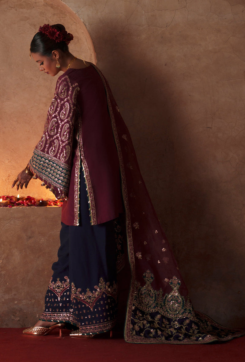 AJR Couture | Meharma The Silk Edit | Haya by AJR Couture - Designer Dress  - Type : Ladies Clothes - Available at Libayah - 100% Original 