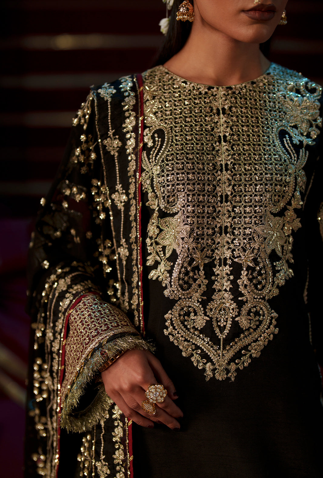 AJR Couture | Meharma The Silk Edit | Lamsa by AJR Couture - Designer Dress  - Type : Ladies Clothes - Available at Libayah - 100% Original 