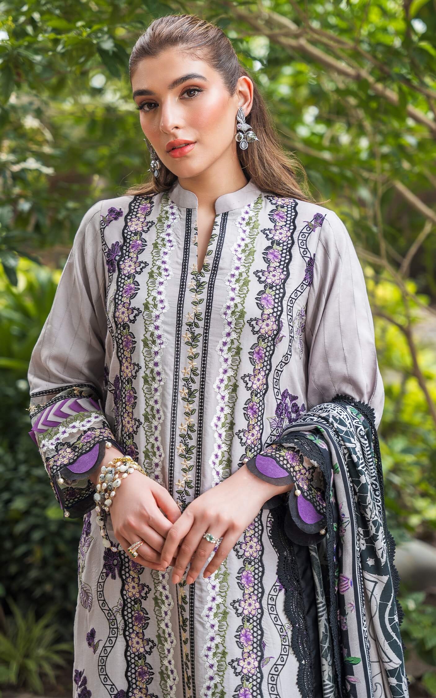 Asifa and Nabeel | Luxury Winter 24 | ASHY WL-06 by Asifa and Nabeel - Designer Dress - Type: Ladies Clothes - Available at Libayah - 100% Original