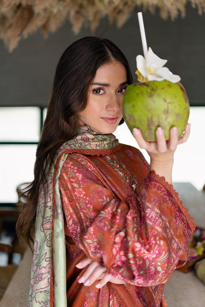 Cross Stitch | Cotton Satin 25 | AUTUMN GLAZE by Cross Stitch - Designer Dress  - Type : Ladies Clothes - Available at Libayah - 100% Original 