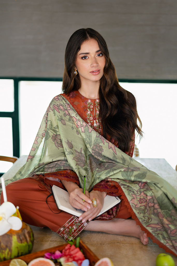 Cross Stitch | Cotton Satin 25 | AUTUMN GLAZE by Cross Stitch - Designer Dress  - Type : Ladies Clothes - Available at Libayah - 100% Original 