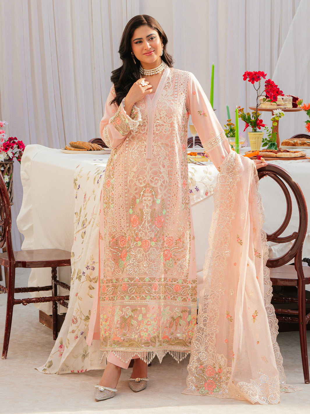 Mahnur | Allenura Luxury Lawn 24 | AZURE by Mahnur - Designer Dress - Type: Ladies Clothes - Available at Libayah - 100% Original