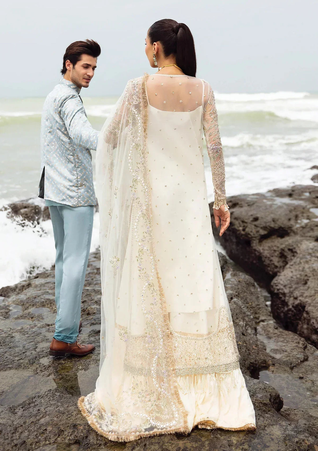 Afrozeh | Dastangoi Wedding Formal'24 | AWE-10 SHUGUFTA by Afrozeh - Designer Dress  - Type : Ladies Clothes - Available at Libayah - 100% Original 