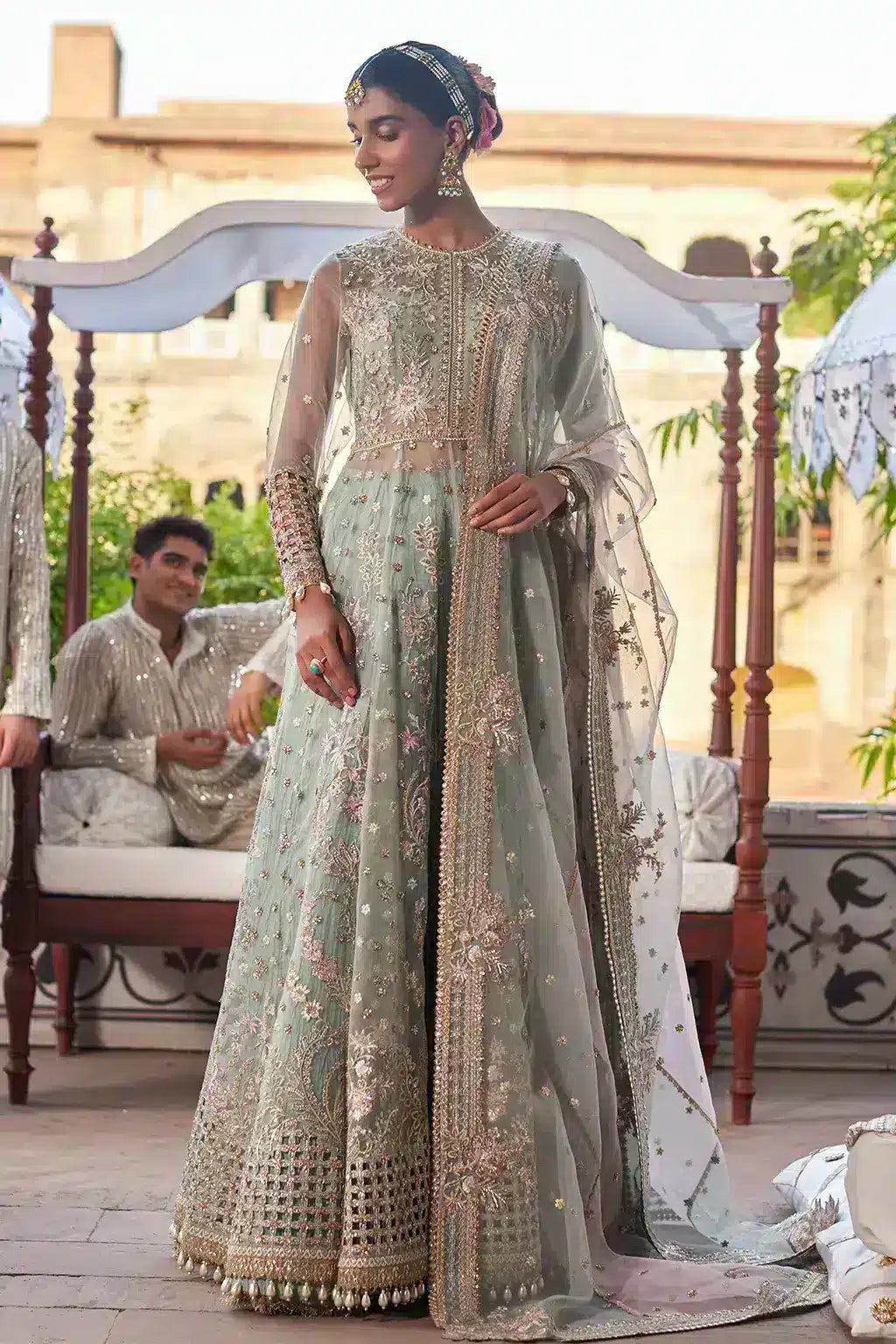 Afrozeh | Dastangoi Wedding Formals | Mehrunisa by Afrozeh - Designer Dress  - Type : Ladies Clothes - Available at Libayah - 100% Original 