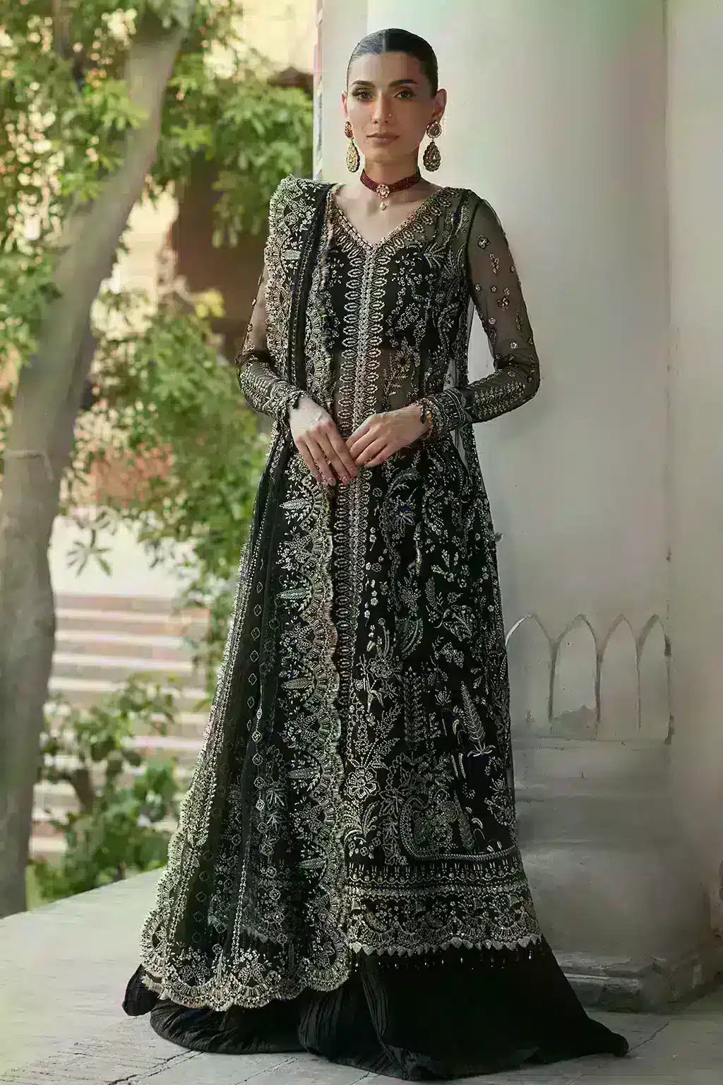 Afrozeh | Dastangoi Wedding Formals | Nafeesa by Afrozeh - Designer Dress  - Type : Ladies Clothes - Available at Libayah - 100% Original 