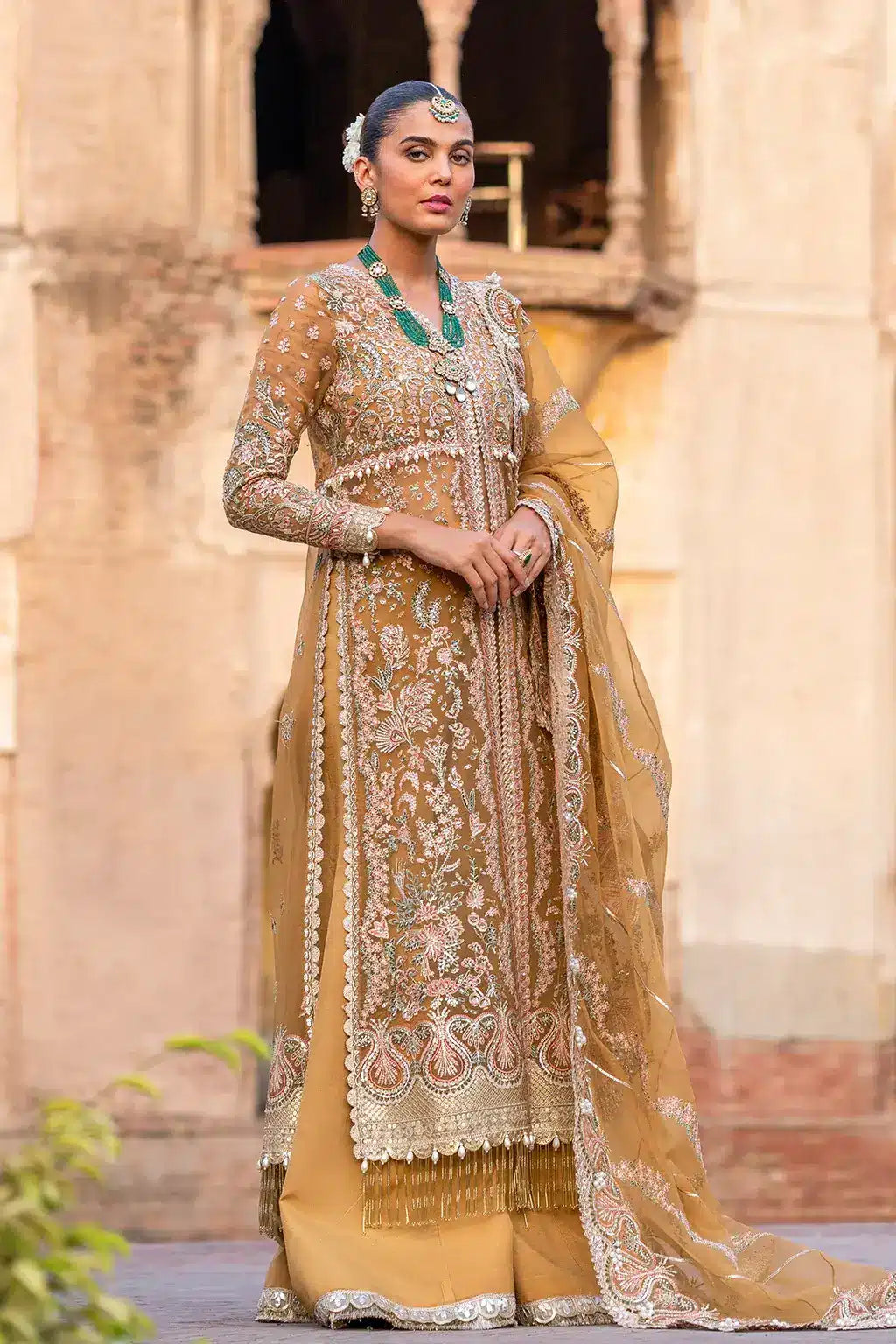 Afrozeh | Dastangoi Wedding Formals | Shafaq by Afrozeh - Designer Dress  - Type : Ladies Clothes - Available at Libayah - 100% Original 