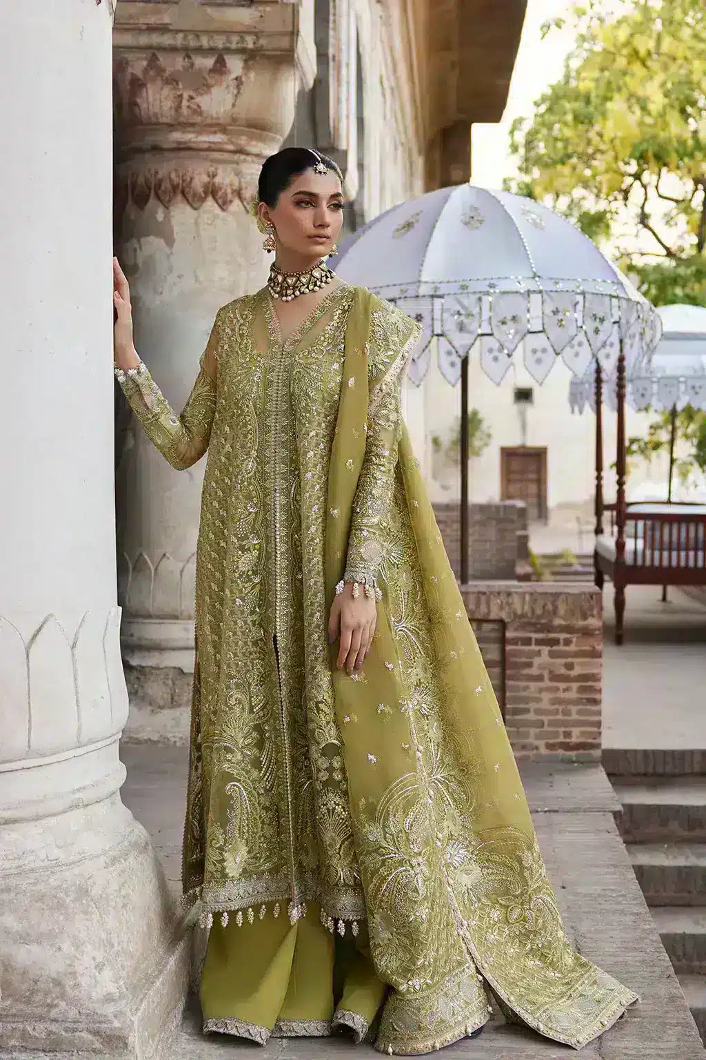 Afrozeh | Dastangoi Wedding Formals | Shehnaz by Afrozeh - Designer Dress  - Type : Ladies Clothes - Available at Libayah - 100% Original 