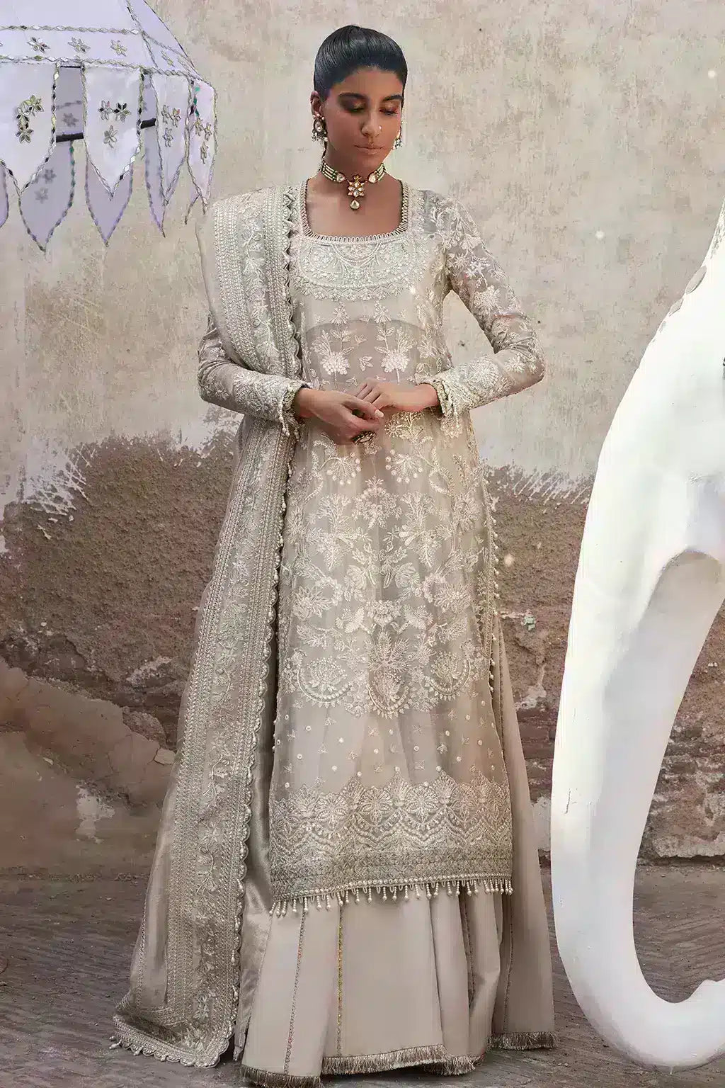 Afrozeh | Dastangoi Wedding Formals | Ulfat by Afrozeh - Designer Dress  - Type : Ladies Clothes - Available at Libayah - 100% Original 