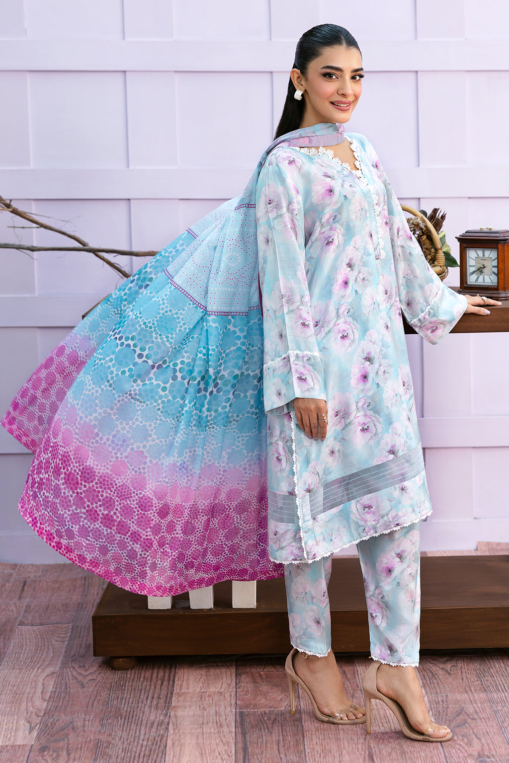 Afsanah | Basics Raw Silk | Botanic Echo AR-107 by Afsanah - Designer Dress - Type: Ladies Clothes - Available at Libayah - 100% Original