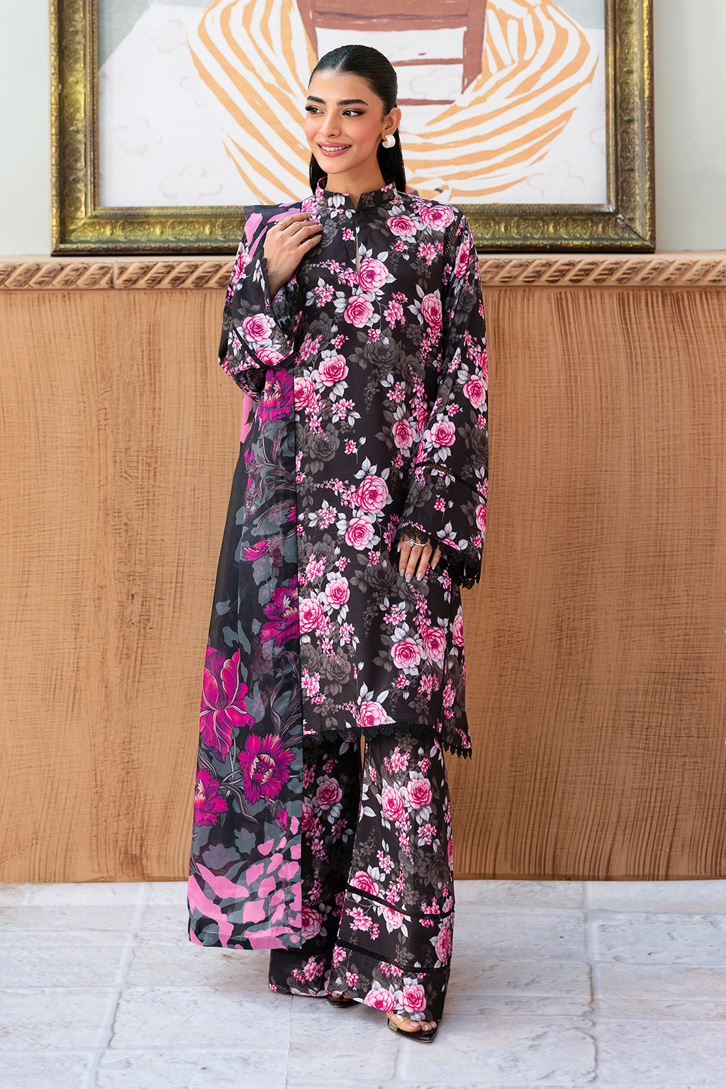 Afsanah | Basics Raw Silk | Midnight Charm AR-105 by Afsanah - Designer Dress - Type: Ladies Clothes - Available at Libayah - 100% Original