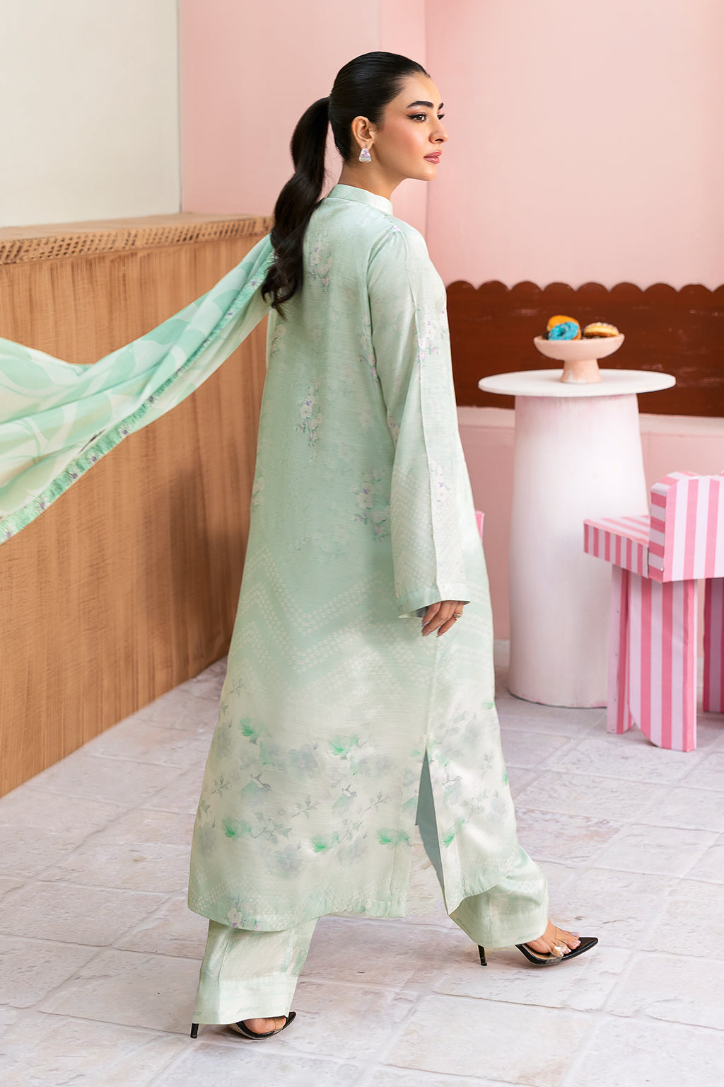 Afsanah | Basics Raw Silk | Mint Mystic AR-108 by Afsanah - Designer Dress - Type: Ladies Clothes - Available at Libayah - 100% Original