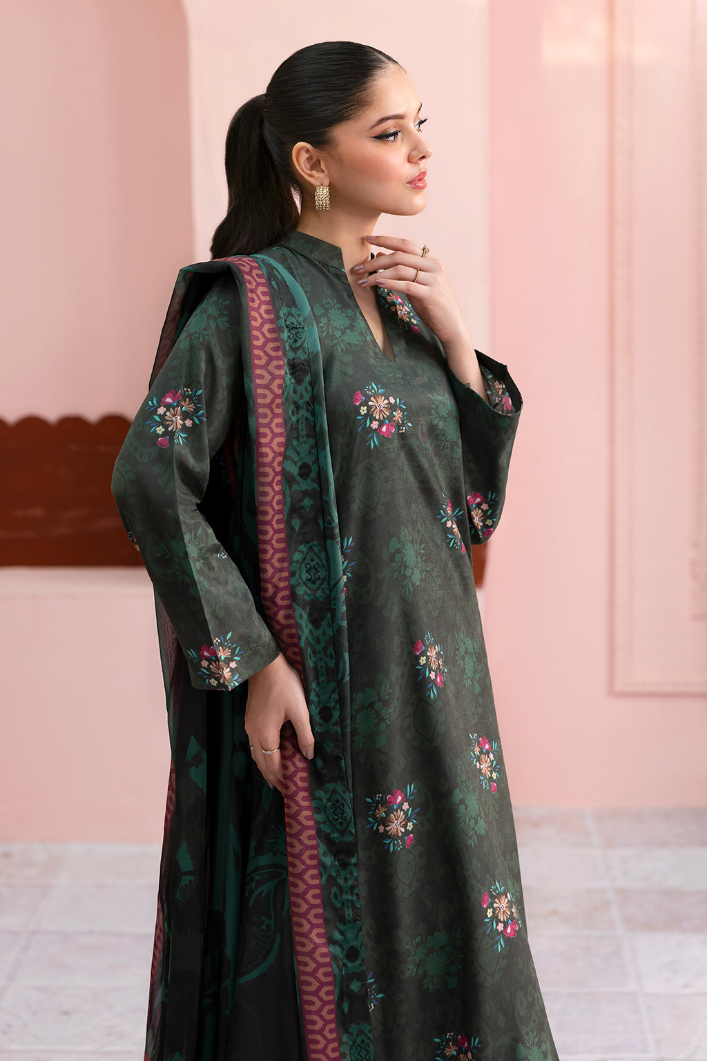 Afsanah | Basics Raw Silk | Muted Rose AR-111 by Afsanah - Designer Dress - Type: Ladies Clothes - Available at Libayah - 100% Original