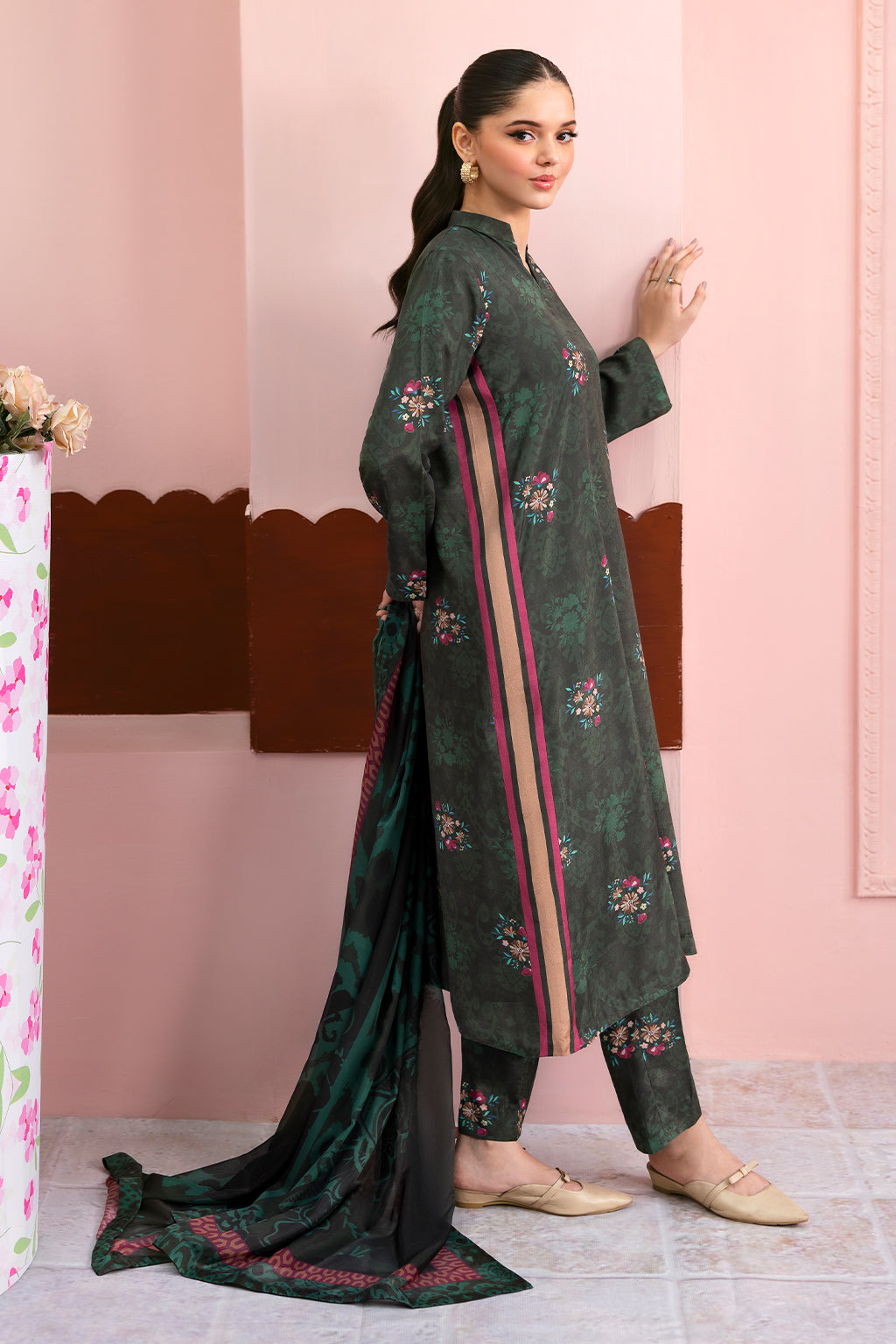Afsanah | Basics Raw Silk | Muted Rose AR-111 by Afsanah - Designer Dress - Type: Ladies Clothes - Available at Libayah - 100% Original