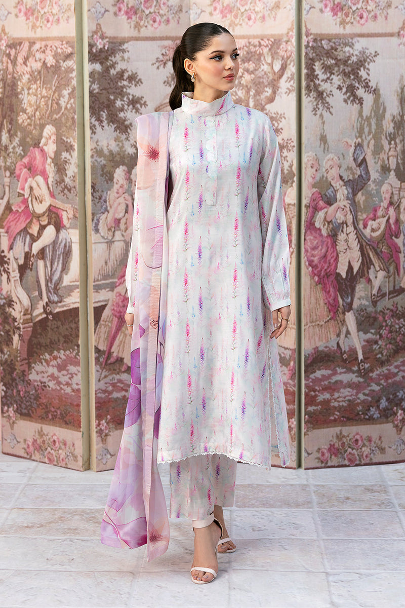 Afsanah | Basics Raw Silk | White Misted AR-110 by Afsanah - Designer Dress - Type: Ladies Clothes - Available at Libayah - 100% Original