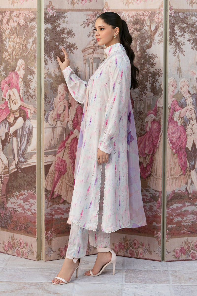 Afsanah | Basics Raw Silk | White Misted AR-110 by Afsanah - Designer Dress - Type: Ladies Clothes - Available at Libayah - 100% Original