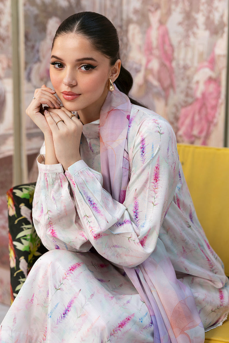 Afsanah | Basics Raw Silk | White Misted AR-110 by Afsanah - Designer Dress - Type: Ladies Clothes - Available at Libayah - 100% Original